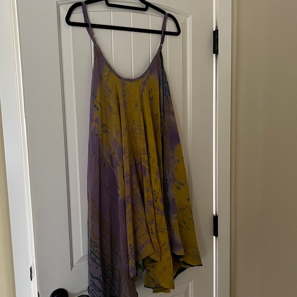 Kantha Bae Dresses & Skirts - KANTHA BAE SILK Moonchild Mini Dress Reversible Free Size